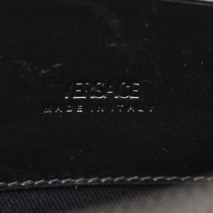 Versace Coated Canvas La Greca Signature  Black Gray 6 of 11
