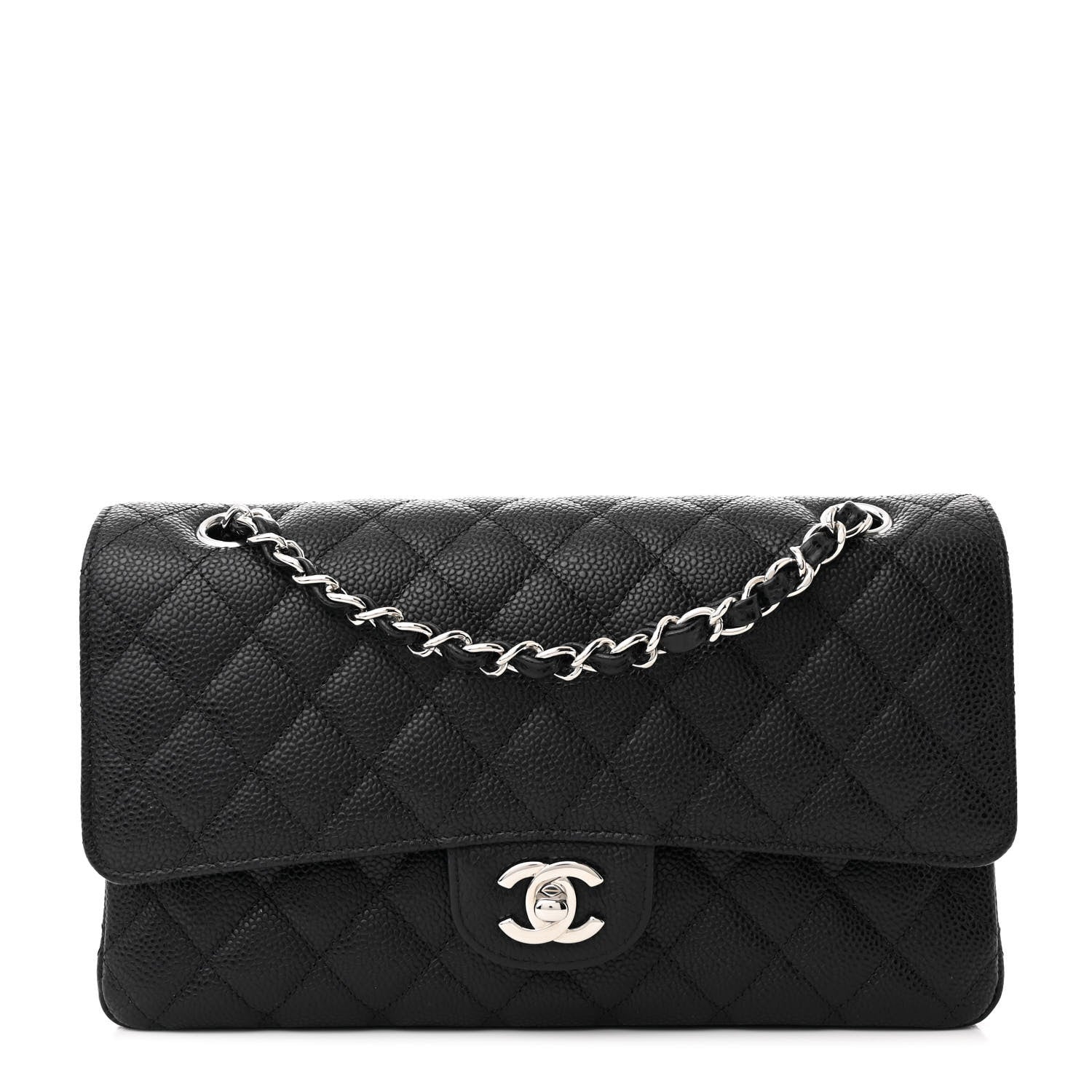 Chanel Caviar Quilted Medium Double Flap Black 1 of 11