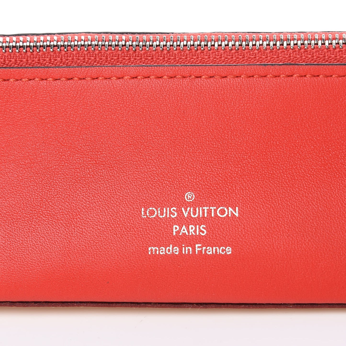 Monogram Elizabeth Pencil Pouch Red