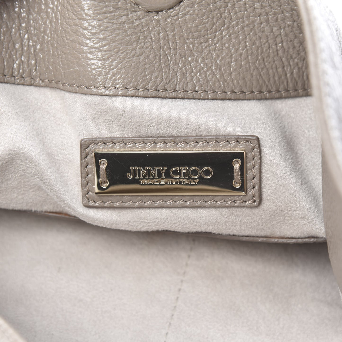 Glossy Grained Deerskin Anna Shoulder Bag Moonstone