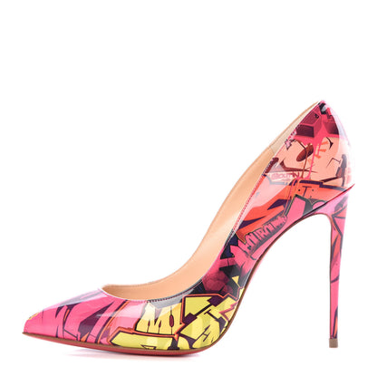 Christian Louboutin Patent Metrograf Pigalle Follies 100 Pumps 36 Multicolor 1 of 8