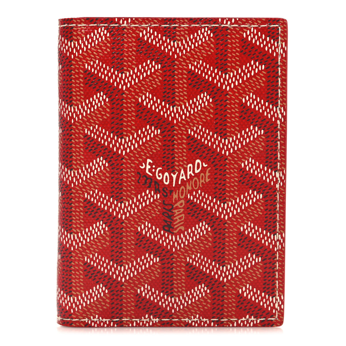 Goyard Goyardine Saint Marc Card Holder Red 1 of 7