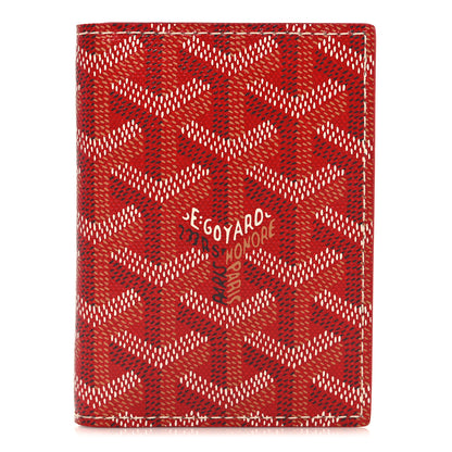 Goyard Goyardine Saint Marc Card Holder Red 1 of 7
