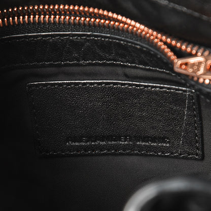 Alexander Wang Pebbled Lambskin Diego Bucket Black Rose Gold Hardware 6 of 7