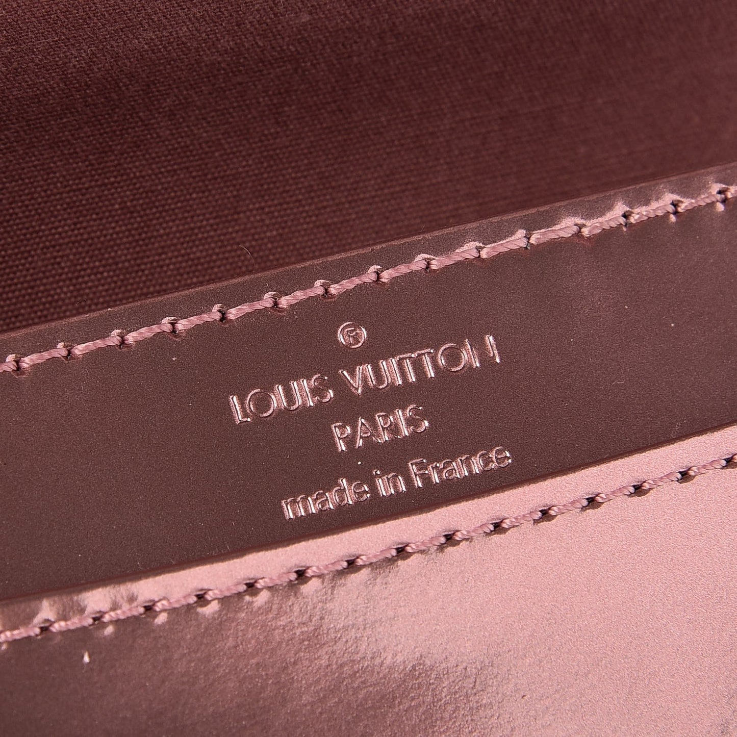 Patent Louise PM Chain Clutch Rose Cuivre