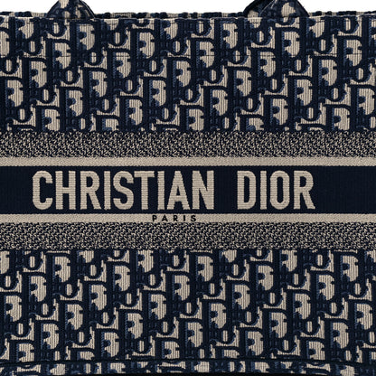 Christian Dior Oblique Medium Book Tote Blue Multicolor 8 of 10