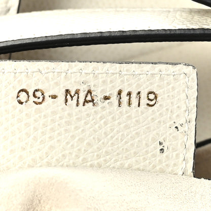 Christian Dior Grained Calfskin Saddle Bag White 6 of 10