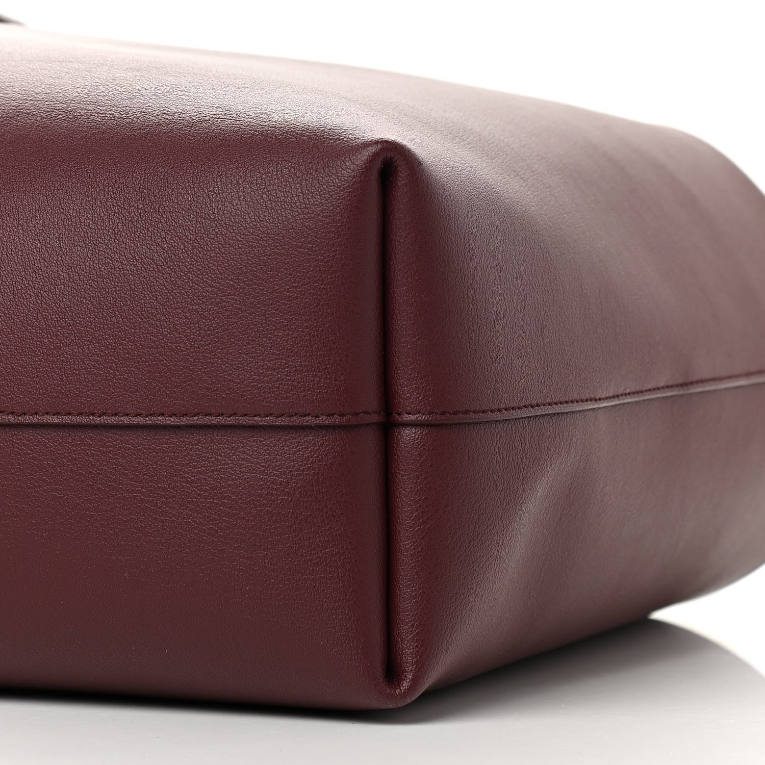 Saint Laurent Calfskin Large Shopping Tote Bordeaux 11 of 12