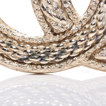 Chanel CC Brooch Light Gold 6 of 6