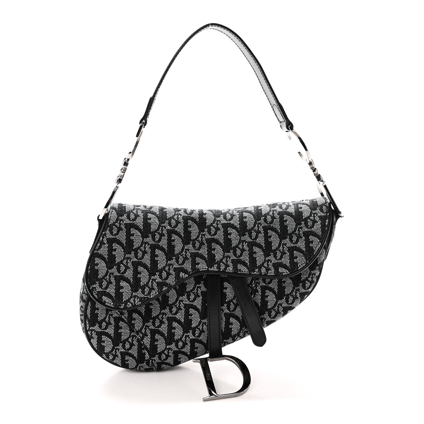 Monogram Saddle Bag Black