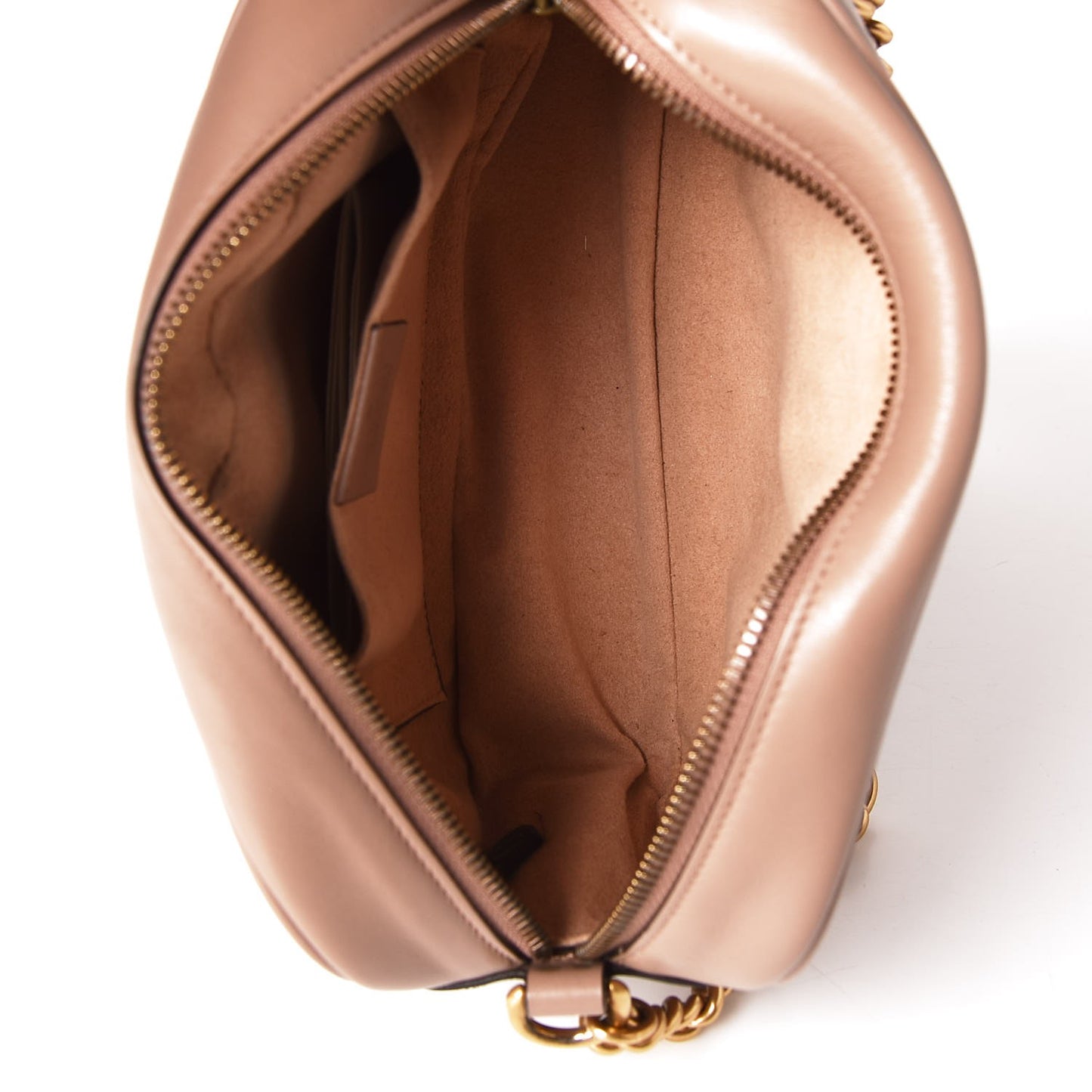 Calfskin Matelasse Small GG Marmont Chain Shoulder Bag Porcelain Rose