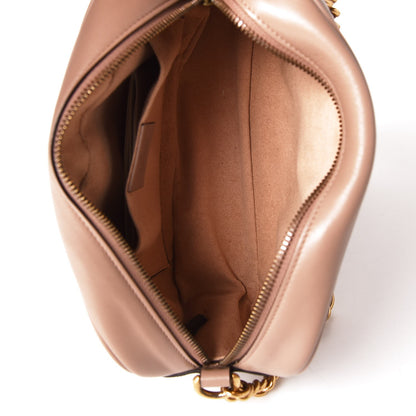 Gucci Calfskin Matelasse Small GG Marmont Chain Shoulder Bag Porcelain Rose 5 of 7