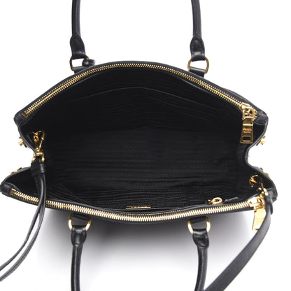 Prada Saffiano Medium Galleria Double Zip Tote Black 5 of 9
