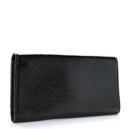 Saint Laurent Textured Patent Monogram Small Belle De Jour Clutch Black 3 of 6