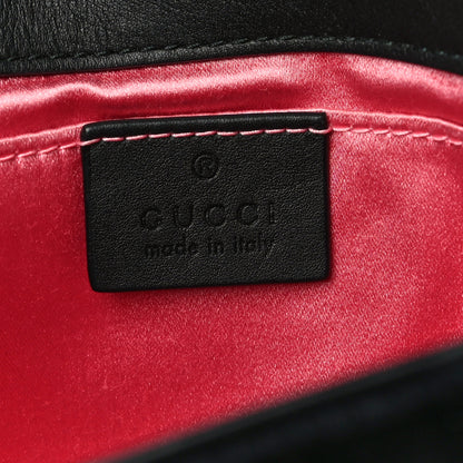 Gucci Velvet Matelasse Mini GG Marmont Shoulder Bag Black 6 of 23