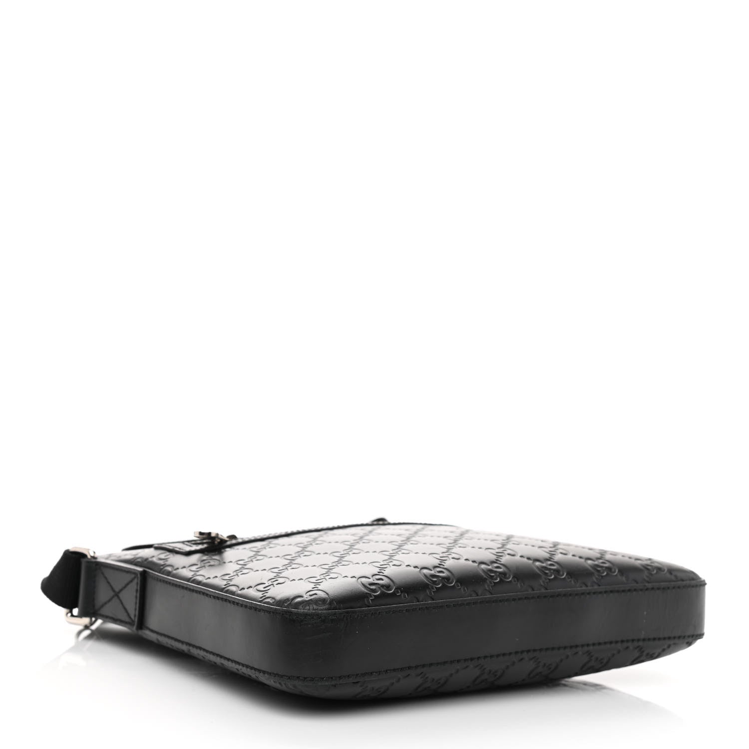 Gucci Guccissima Signature Small Messenger Bag Black 3 of 8