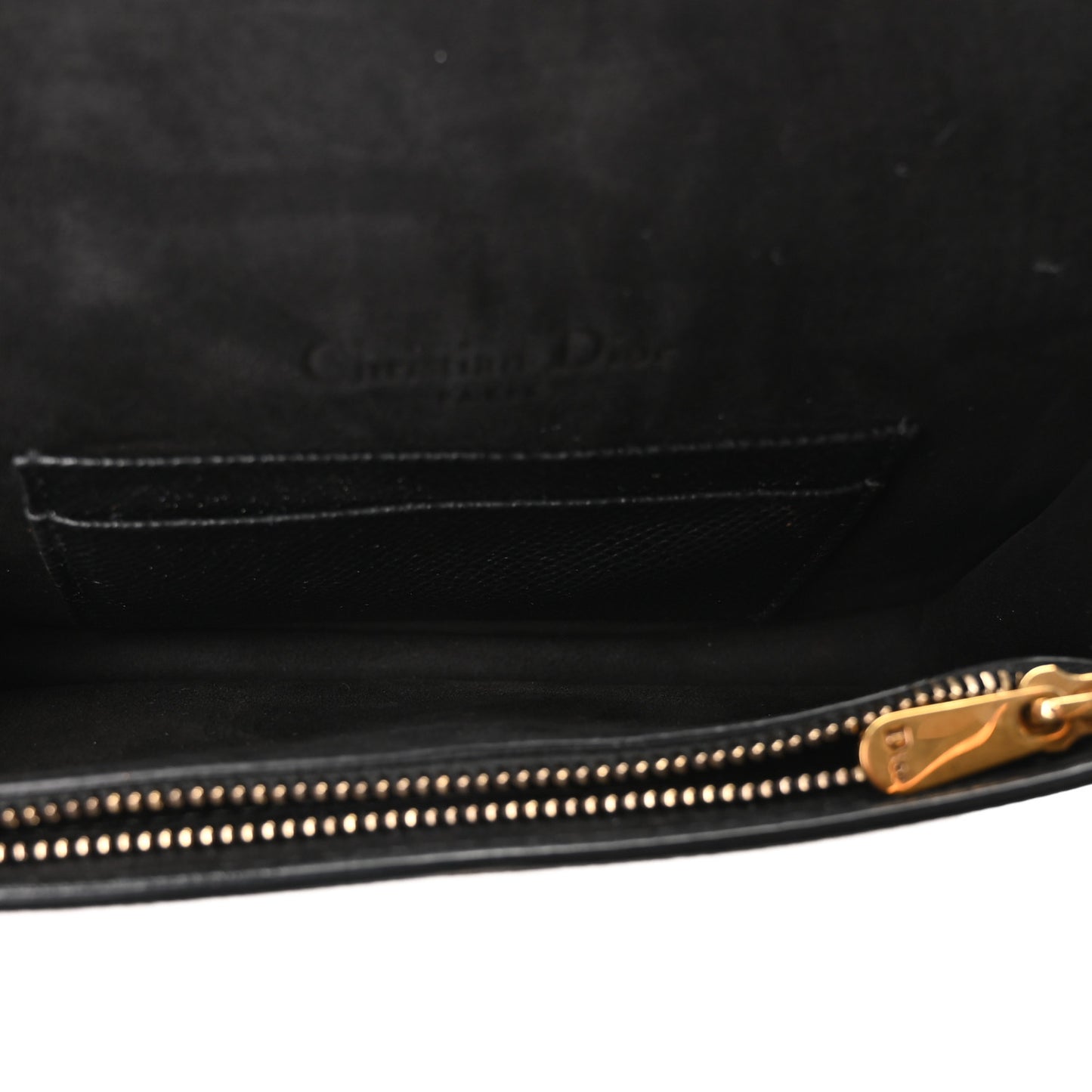 Grained Calfskin Saddle Belt Bag Black