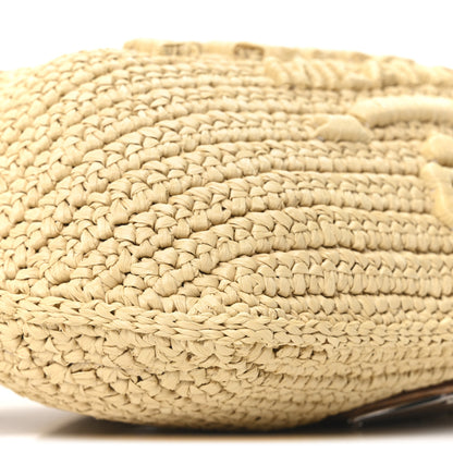 Prada Yarn Raffia Effect Crochet Belt Bag Naturale 9 of 10