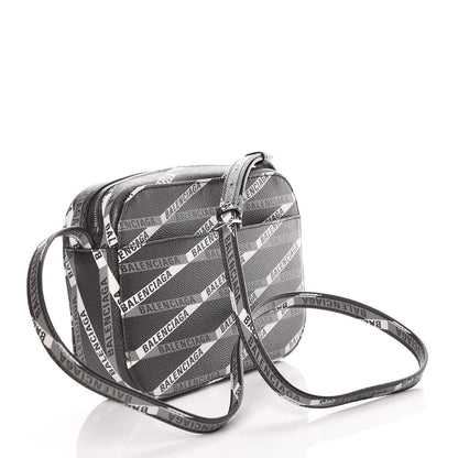 Balenciaga Coated Canvas Losange Monogram S Camera Bag Black Grey 3 of 9