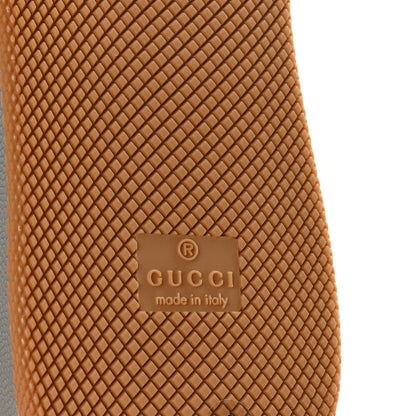 Gucci GG Supereme Monogram Miro Soft Calfskin Web Mens Screener Sneakers 9 Beige Ebony Black New Platinum 7 of 9