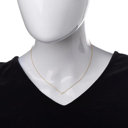 Tiffany 18K Yellow Gold Diamond .08ct Elsa Peretti Diamonds by the Yard Pendant Necklace 2 of 7