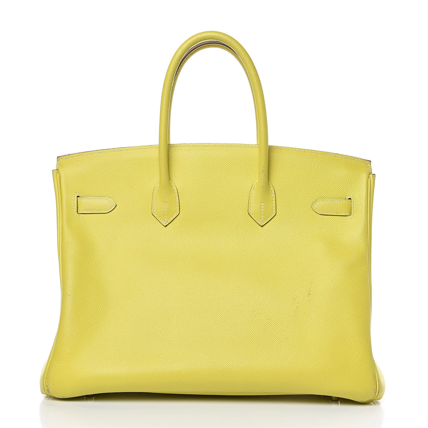 Hermes Epsom Candy Birkin 35 Lime Gris Perle 3 of 33