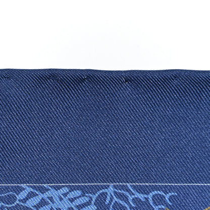 Hermes Silk Splash Park Double Face Scarf 90 Marine Vert Multicolore 13 of 14