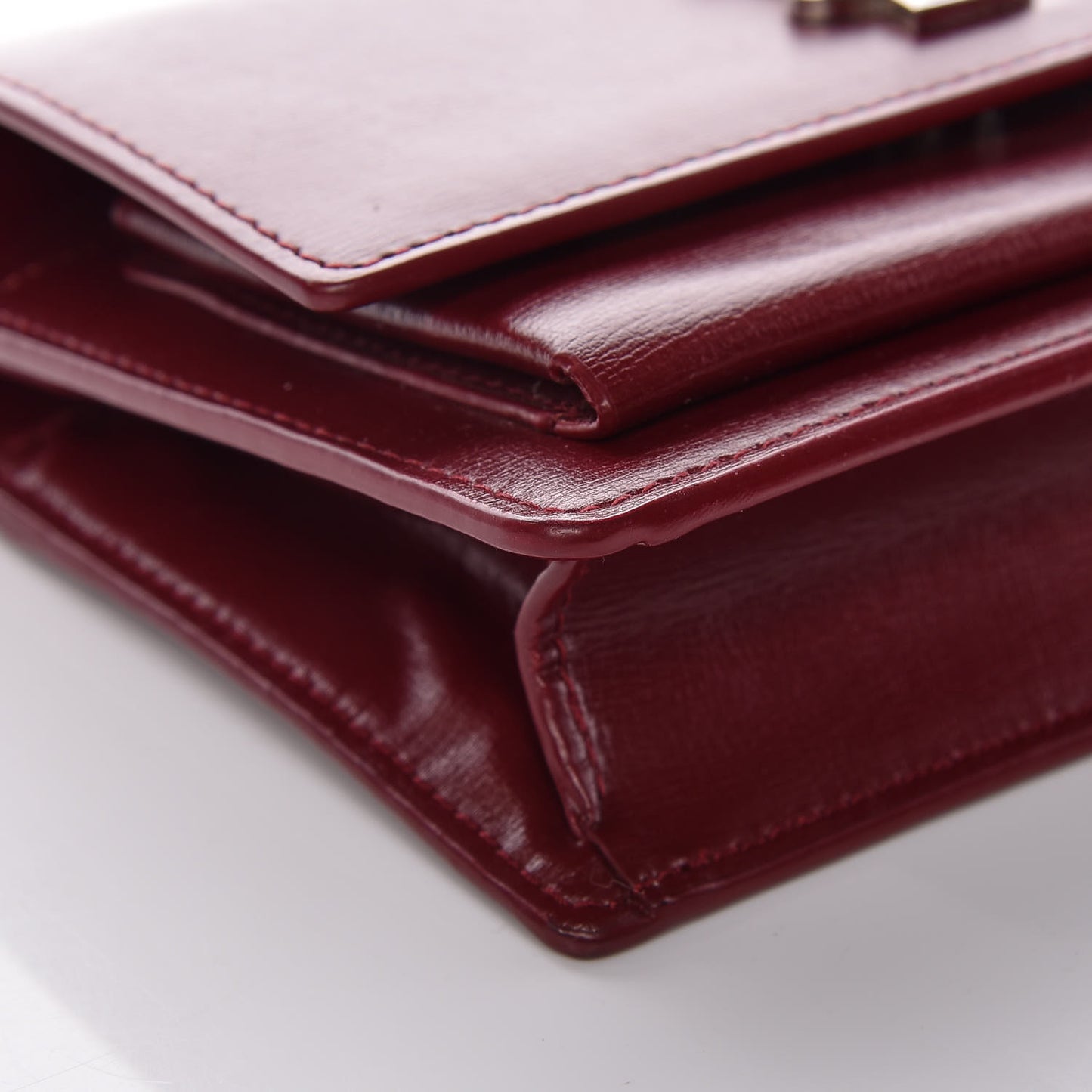 Calfskin Monogram Sunset Chain Wallet Palissandre