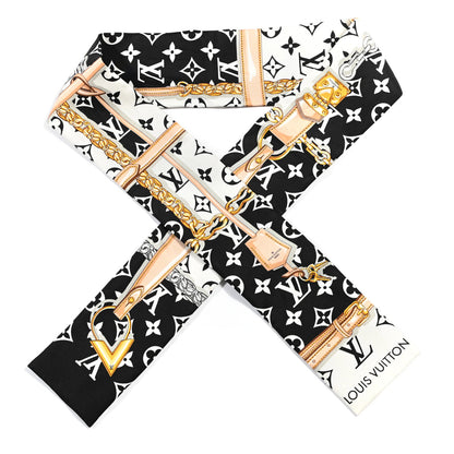 Louis Vuitton Silk Monogram Confidential Bandeau Black 1 of 4