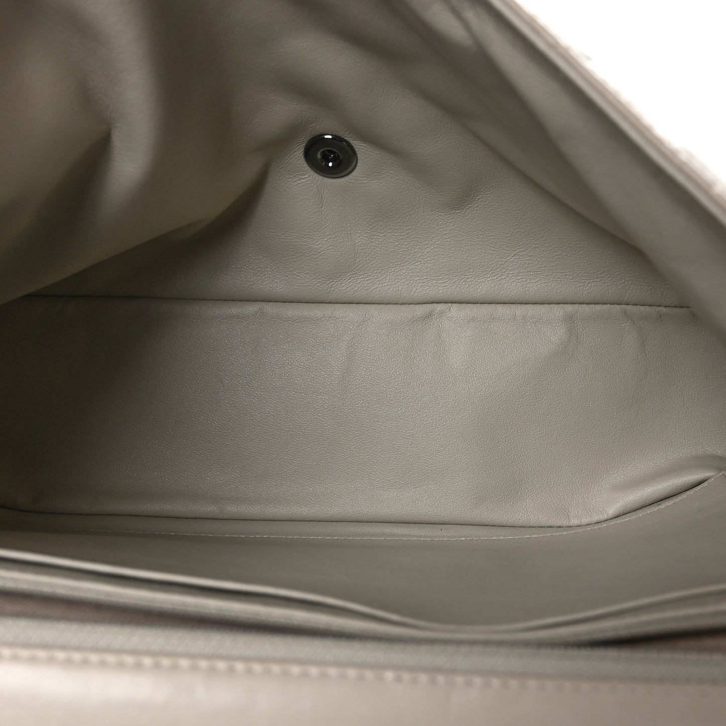 Lambskin Quilted Maxi Single Flap Beige