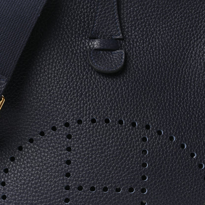 Hermes Taurillon Clemence Evelyne III PM Bleu Nuit 7 of 10