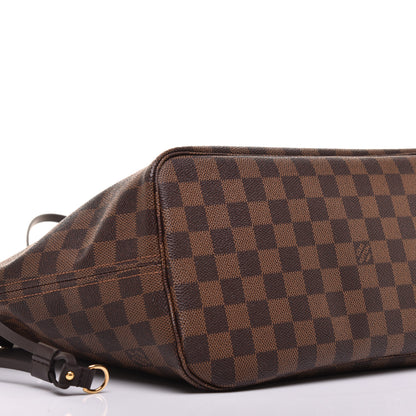 Louis Vuitton Damier Ebene Neo Neverfull MM Rose Ballerine 9 of 10
