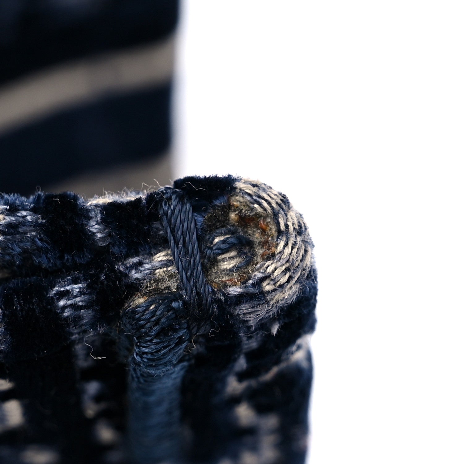 Christian Dior Oblique Velvet Medium Book Tote Blue Multicolor 15 of 18