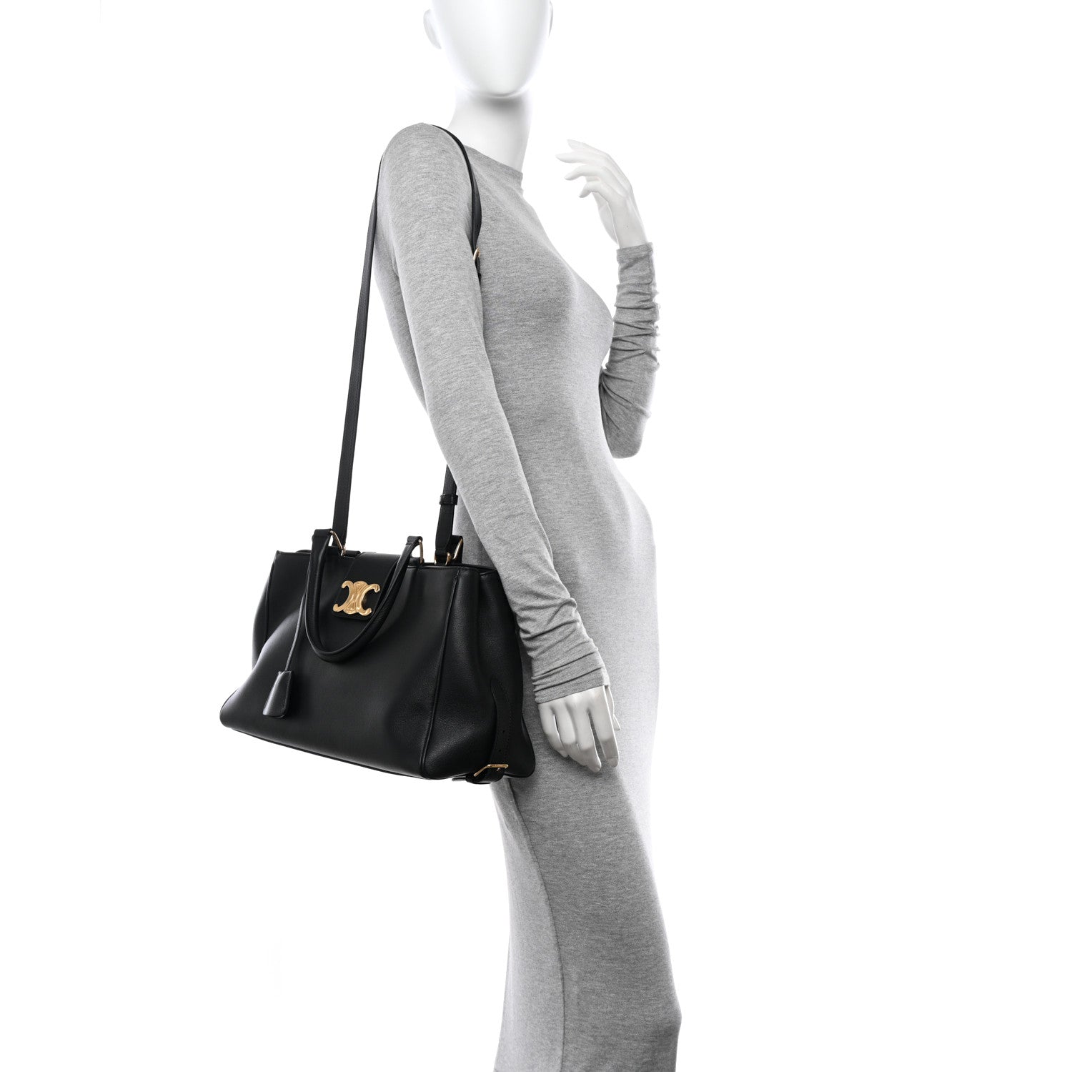Celine Supple Calfskin Medium Appoline Black 2 of 10