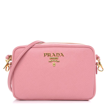 Prada Saffiano Lux Small Camera Crossbody Bag Petalo 1 of 8