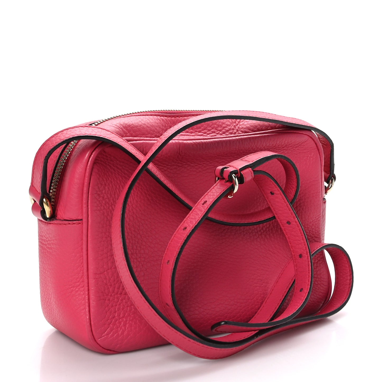 Pebbled Calfskin Small Soho Disco Bag Pink