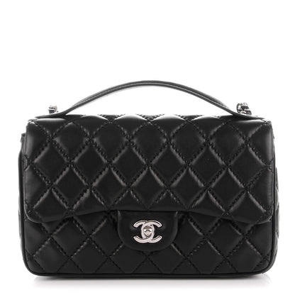 Chanel Lambskin Quilted Medium Easy Carry Flap Black 1 of 8