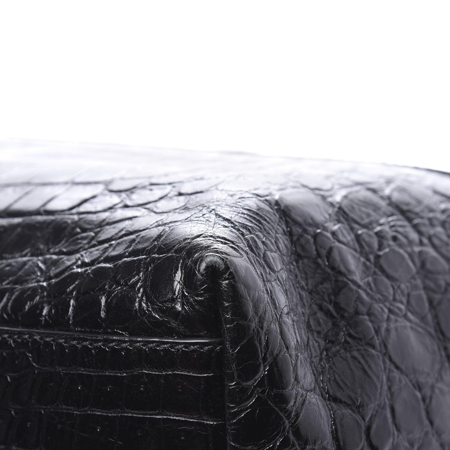 Givenchy Calfskin Crocodile Embossed Medium Nightingale Black 8 of 11