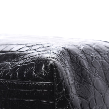 Givenchy Calfskin Crocodile Embossed Medium Nightingale Black 8 of 11