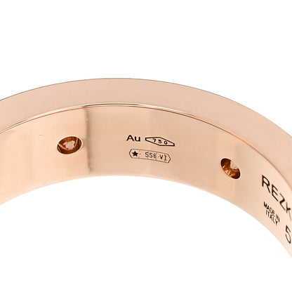 Bulgari 18K Rose Gold 7 Diamond B.Zero1 Essential Band Ring 57 8 5 of 6