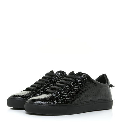 Givenchy Patent 4G Logo Embossed Womens Urban Street Sneakers 40 Black 2 of 14