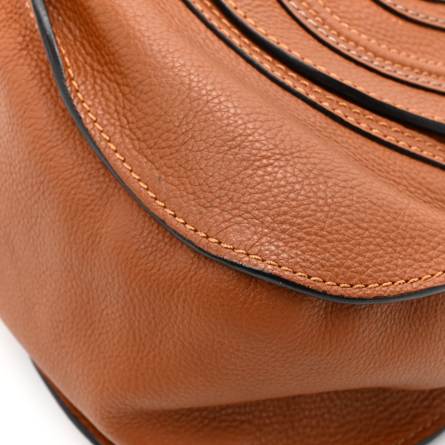 Calfskin Medium Marcie Satchel Tan