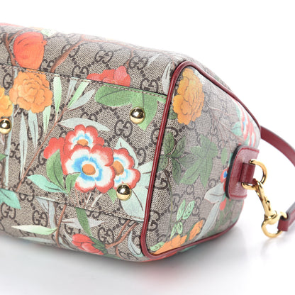 Gucci GG Supreme Monogram Tian Small Boston Beige Multicolor Red 10 of 10