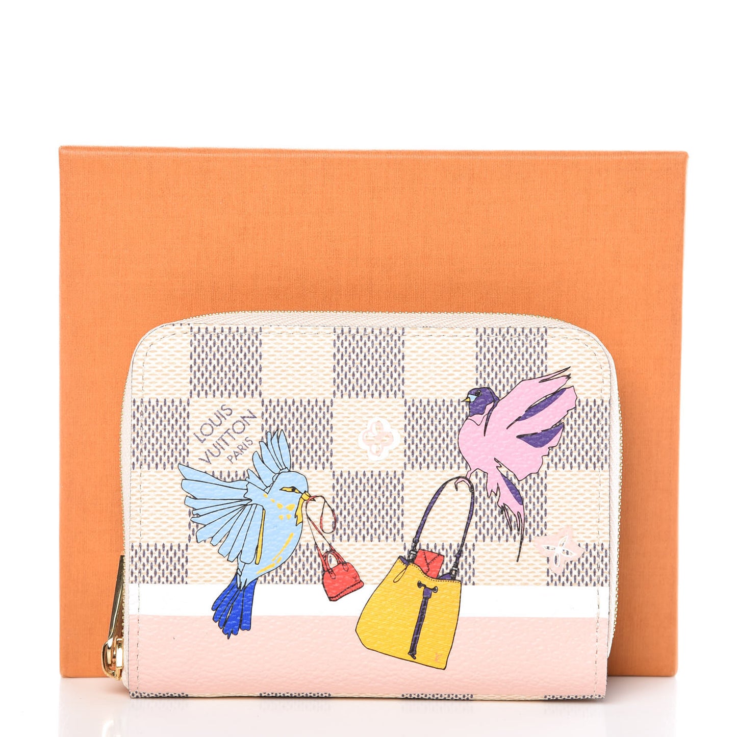 Damier Azur 2018 Christmas Animation Zippy Coin Purse