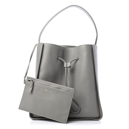 3.1 Phillip Lim Smooth Calfskin Large Soleil Bucket Bag Cement 1 of 5