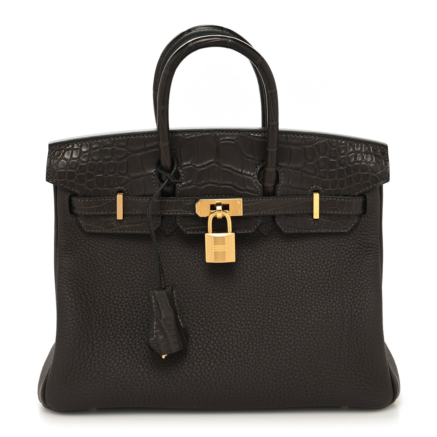 Togo Matte Alligator Birkin Touch 25 Ebene