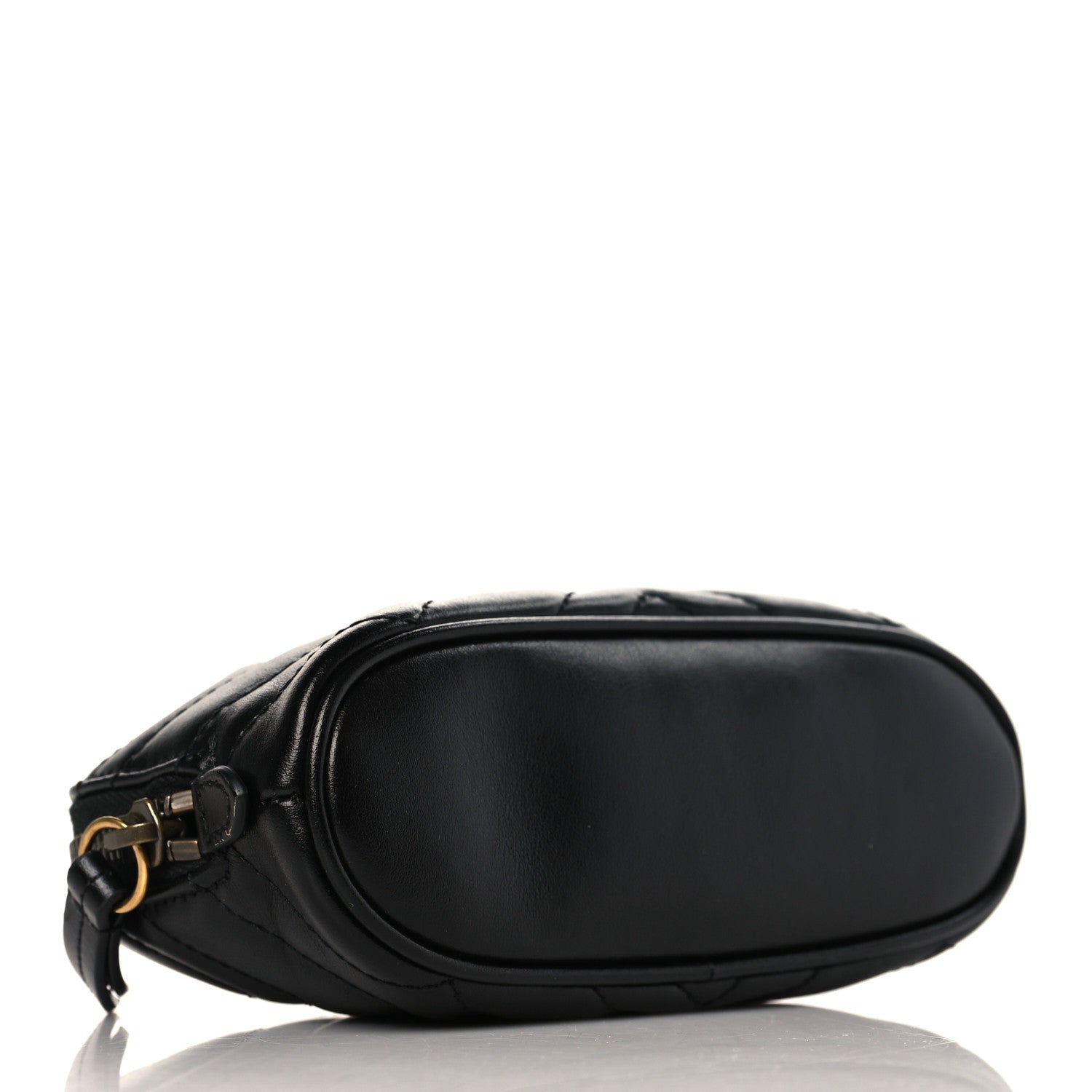 Gucci Calfskin Matelasse GG Marmont Pouch Cosmetic Case Black 4 of 9