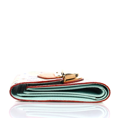 Louis Vuitton Monogram Multicolor Joey Wallet White Anie 7 of 8