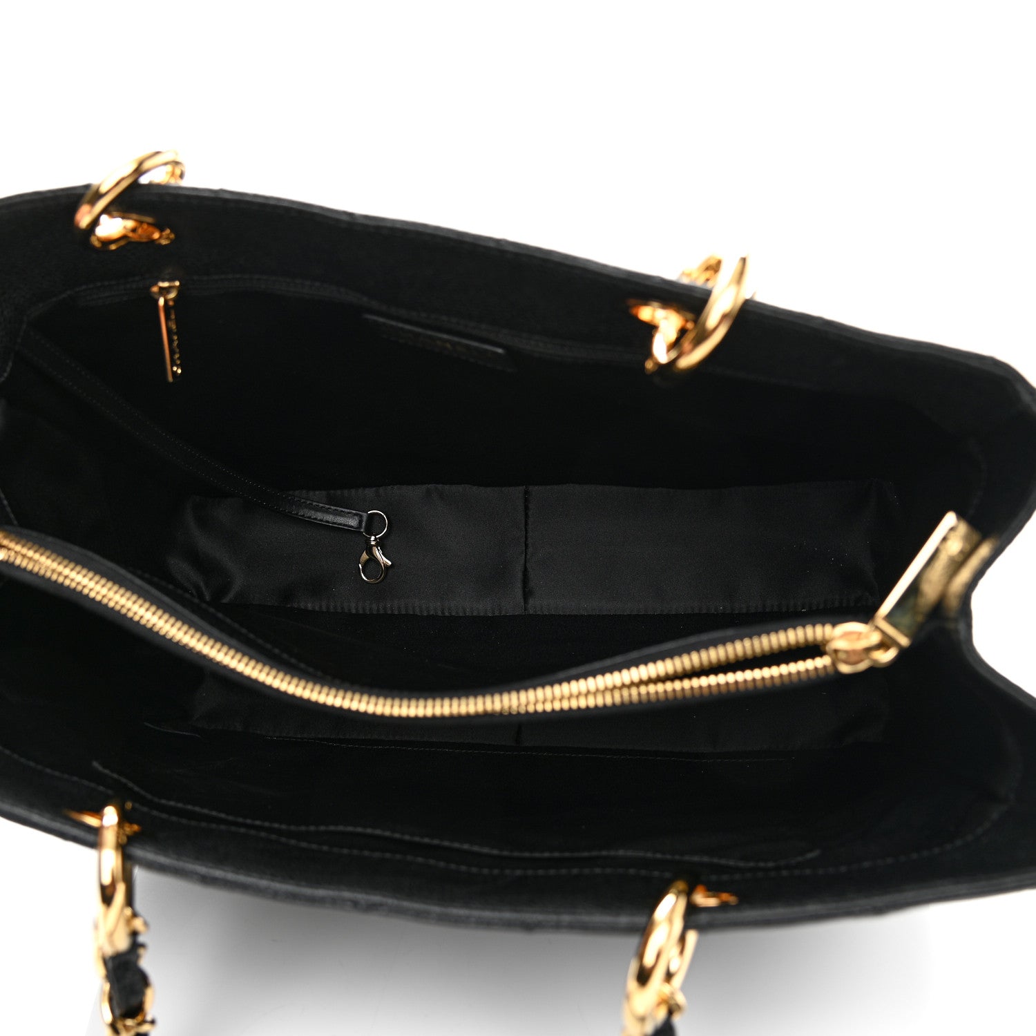 Chanel Caviar Quilted Grand Shopping Tote GST Black 5 of 10
