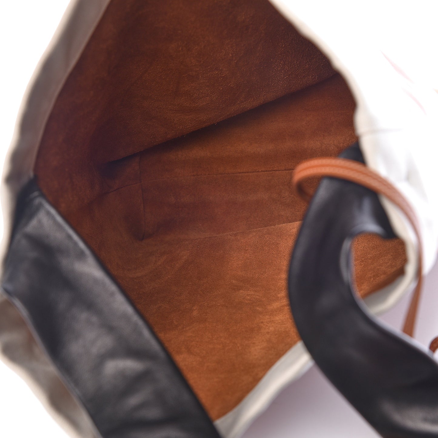 Lambskin Calfskin Band Twisted Cabas Tan